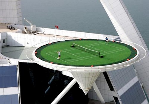 Самый высокий теннисный корт в мире (11 фото)
