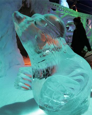 Конкурс ледовых скульптур в Брюгге, Бельгия (7 фото)