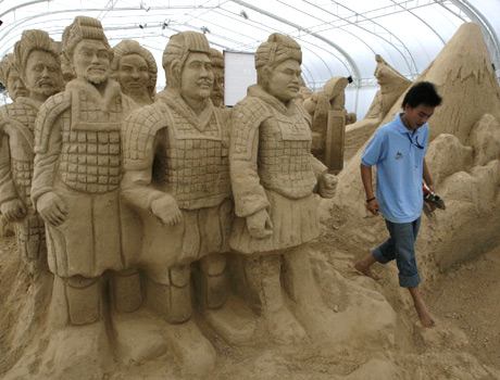 Фестиваль песчаных скульптур в Таиланде (8 фото)