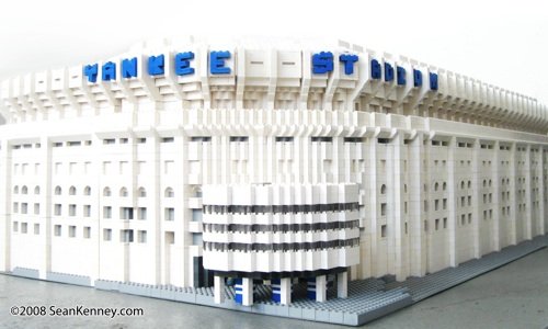 Lego-инсталляция стадион Нью-Йорк Янки (9 фото)