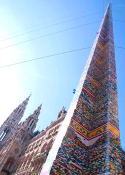 Самая высокая в мире башня из Lego в Австрии (6 фото)