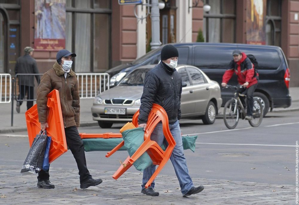 Эпидемия в Львове (20 фото)