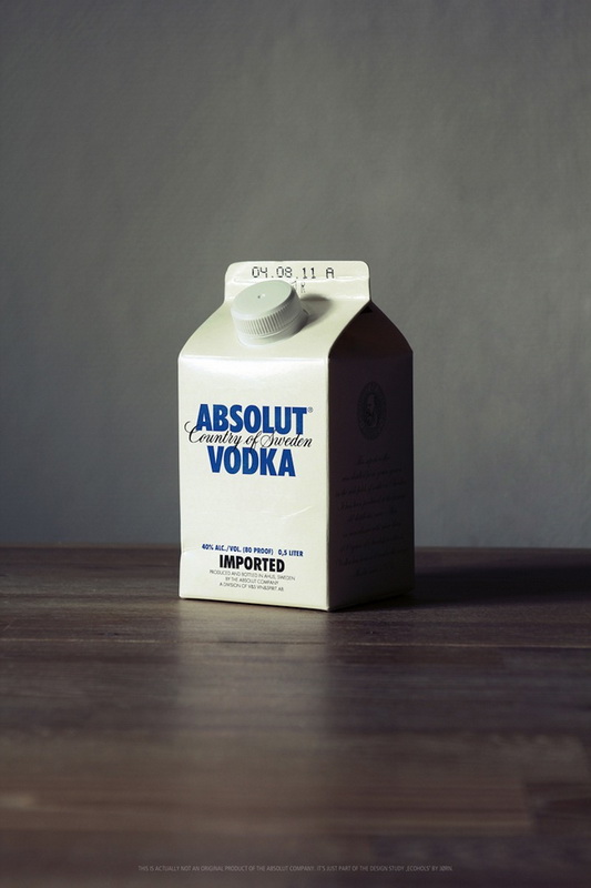 Алкоголь в молочных упаковках (3 фото)