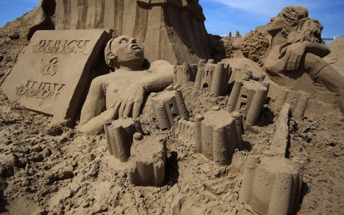 Фестиваль песчаных скульптур в Уэстон-Супер-Маре, Англия (17 фото)