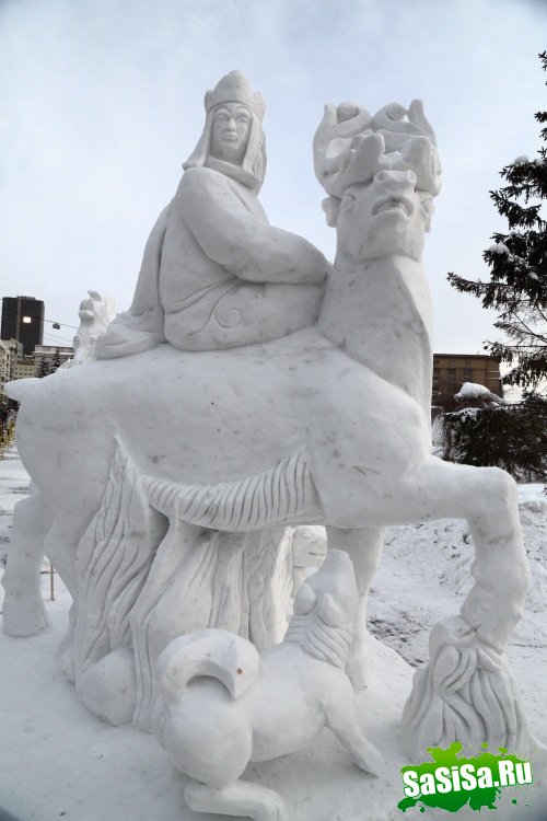 Снежные скульптуры (17 фото)