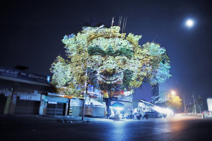 Лица на Камбоджийских деревьях (12 фото)