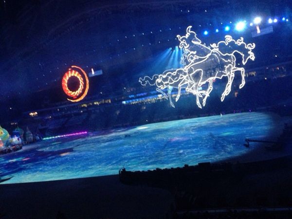 Церемония открытия олимпиады 2014 Сочи! Генеральная репетиция! Полный стадион! (5 фото)