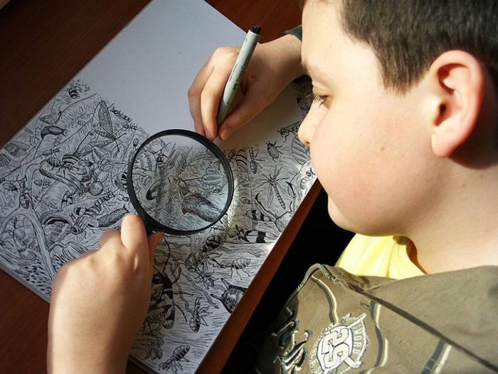 11-летний вундеркинд рисует потрясающе детализированные рисунки (12 фото)