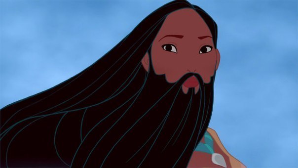 Бородатые принцессы мультфильмов Disney (7 фото)