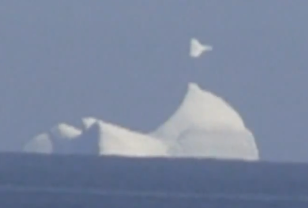 Тайна летающего над океаном айсберга разгадана (5 фото и видео)