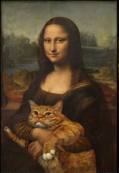Если добавить котиков на легендарные картины (33 фото)