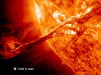 Ученые NASA засняли грандиозное извержение на Солнце (видео под катом)