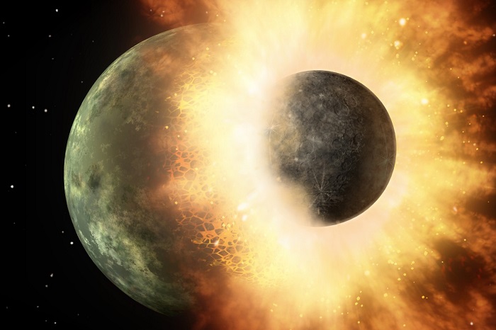 Ученые: Луна появилась в результате гигантского столкновения
