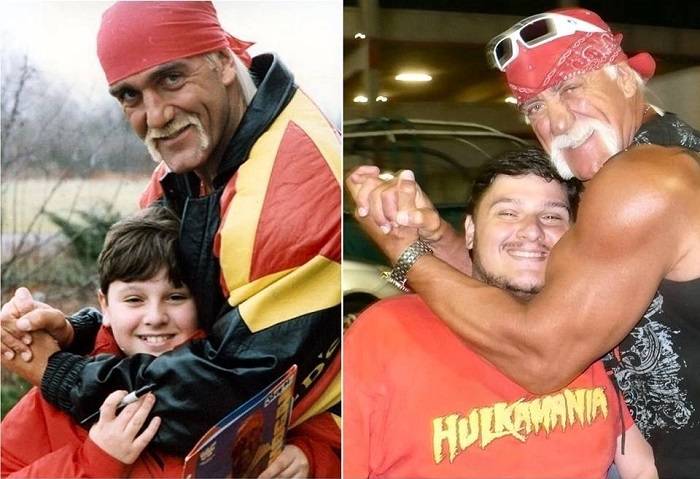 До и после: забавные семейные фото десятки лет спустя (30 фото)