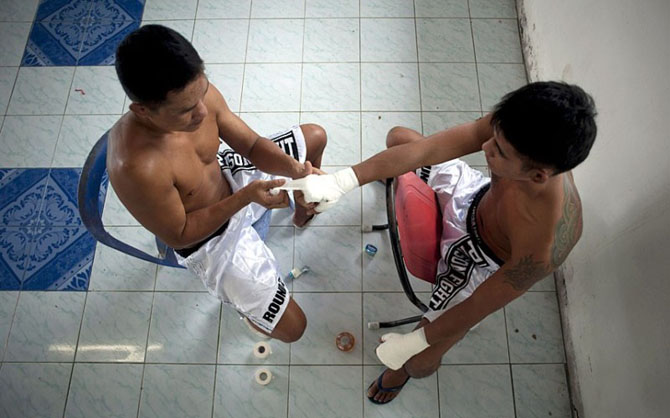 Тюремные бойцовские клубы Таиланда (17 фото)