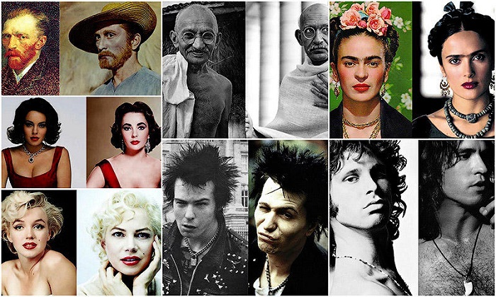 Знаменитости и актеры, воплотившие их образ на экране (37 фото)
