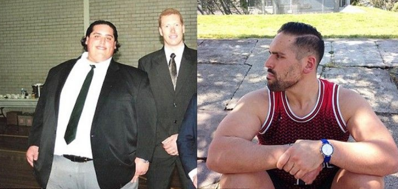 206-килограммовый парень самостоятельно похудел на 80 кг (11 фото)