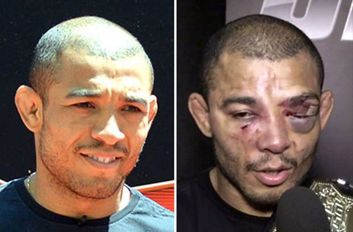 Лица бойцов UFC до и после боя (15 фото)