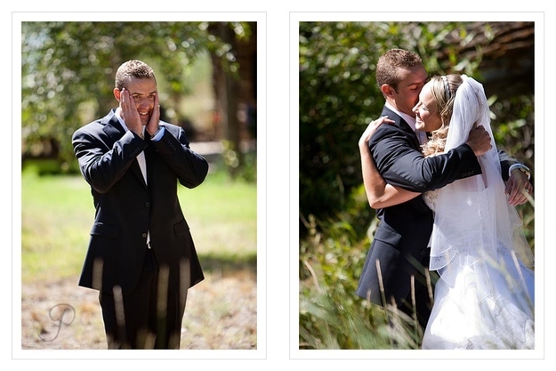 Первая реакция жениха на невесту (21 фото)
