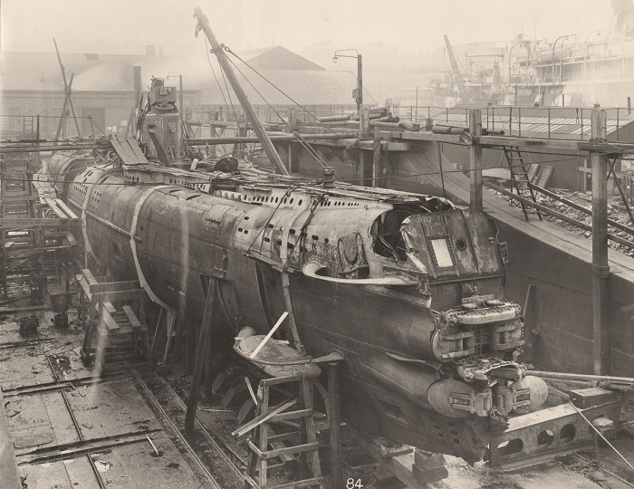 Внутренности немецкой подводной лодки времен Первой мировой войны (10 фото) 