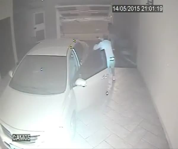 Мужчина прогнал грабителей (видео под катом)