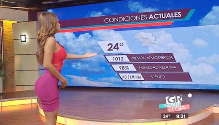 Янет Гарсия - ведущая прогноза погоды из Мексики (15 фото)